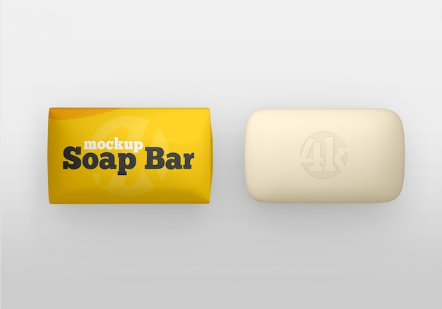 Matte Soap Bar and Package Mockup – Free Download