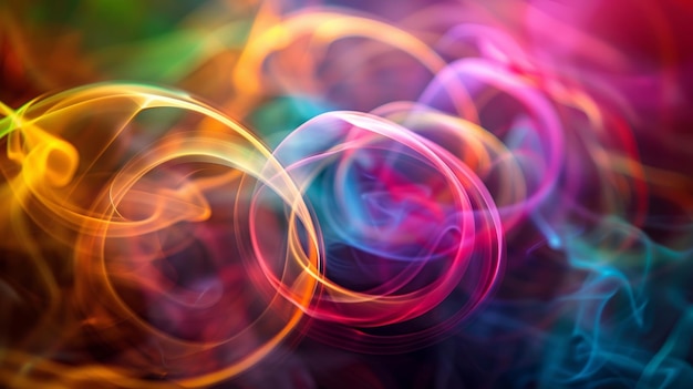 Vibrant Swirling Smoke Rings Creating Abstract Patterns – Free Stock Photo, Download Free