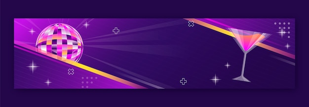 Nightclub and Nightlife Party Twitch Banner Template – Free to Download