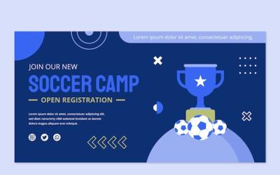 Flat Soccer Social Media Promo Template – Free Download