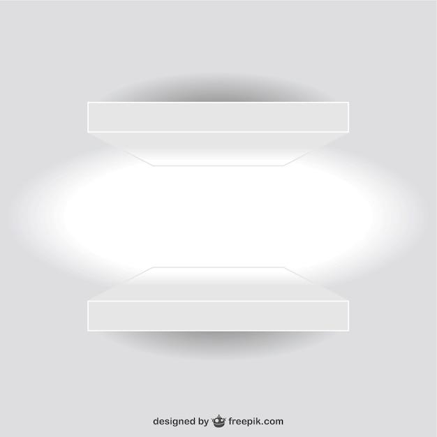 White Shelves Vector Templates – Free Download