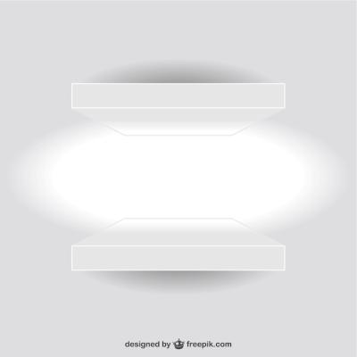 White Shelves Vector Templates – Free Download