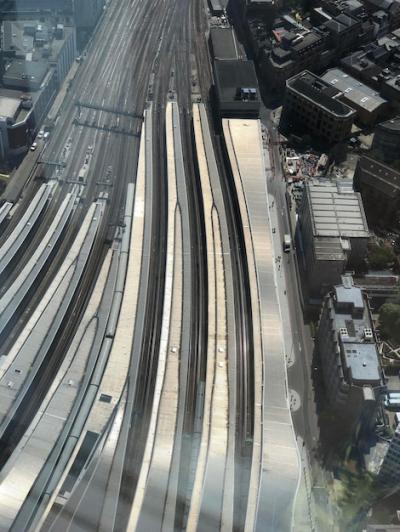 High Angle View of Train in City – Free Stock Photo for Download