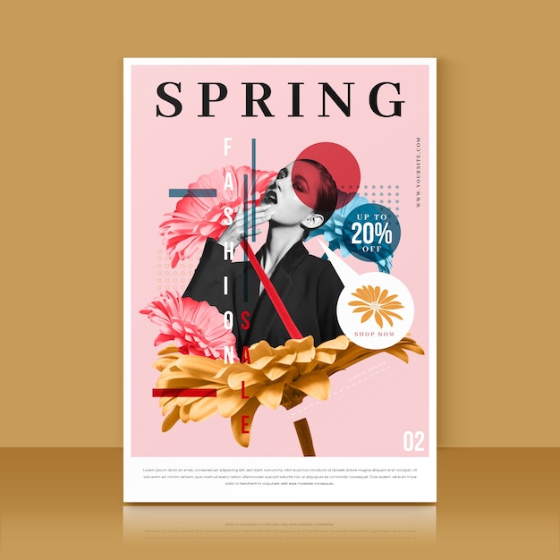 Spring Sale Flyer Template – Free Download, Free Stock Photo