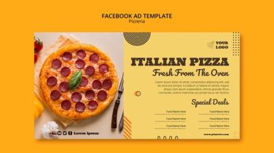 Delicious Pizzeria Facebook Template – Free Download