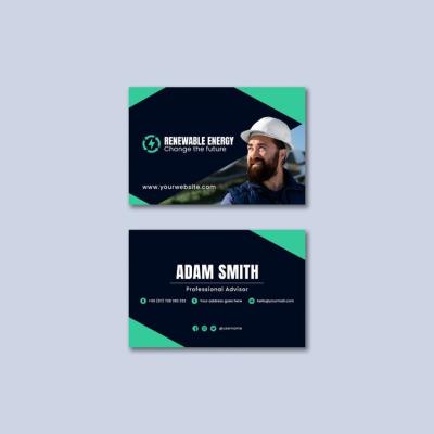 Renewable Energy Business Card Template – Free Download