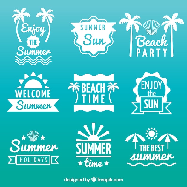 Summer Stickers Collection – Free Download