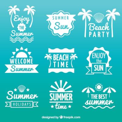 Summer Stickers Collection – Free Download