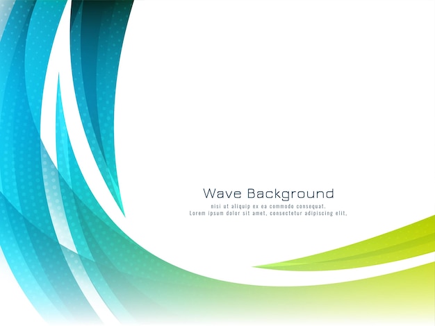 Modern Stylish Colorful Wave Design Background – Free Download