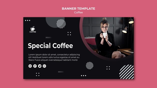 Special Coffee Concept Banner Template – Download Free Stock Photo