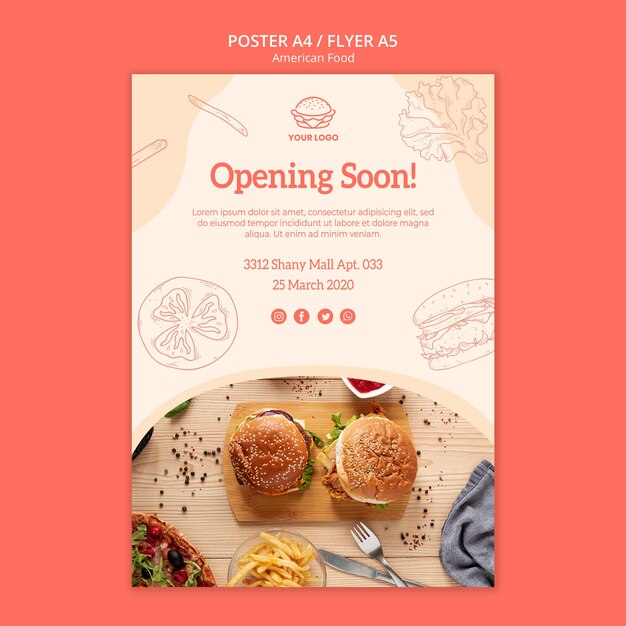 Restaurant Opening Flyer Design – Free Download