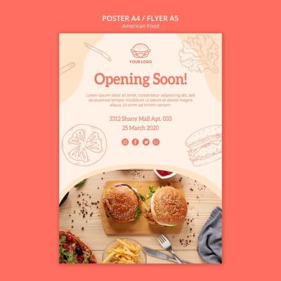 Restaurant Opening Flyer Design – Free Download