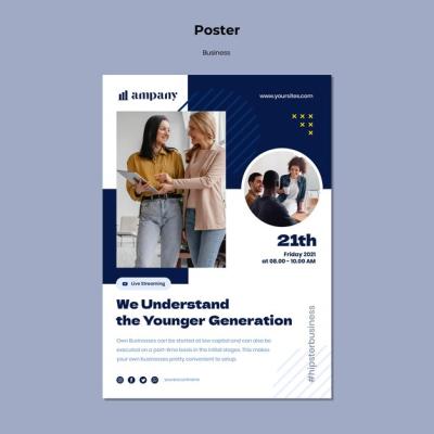 Business Poster Template – Free Download for Professional Use