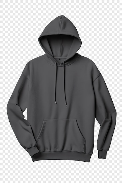 A Gray Hooded Sweatshirt with a Black Hood – Free Download