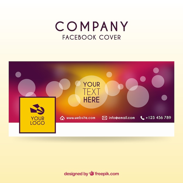 Bokeh Facebook Cover – Free Download