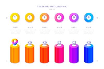 Gradient Timeline Infographic Template – Free Download