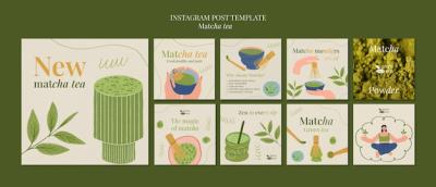 Matcha Tea Instagram Posts – Free Download, Free Stock Photo