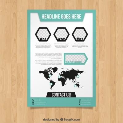 Professional Geometric Brochure Template – Free Download