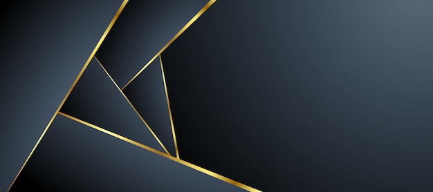 Luxury Black Overlap Layer Background – Free Download