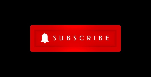 Red Web Subscription Button for Online Membership – Free Download