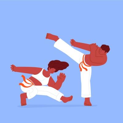 Illustration of a Capoeira Dancer – Free Download