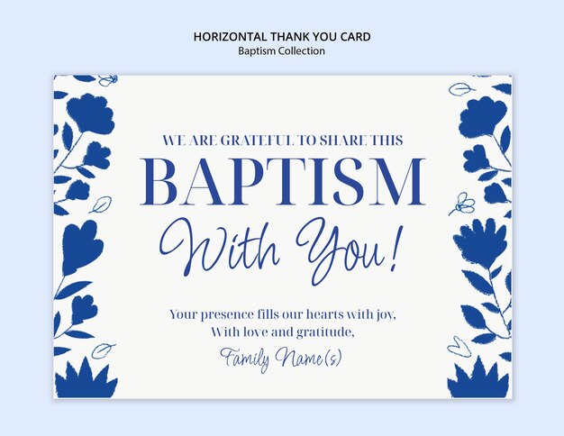 Baptism Invitation Template Design – Free Download