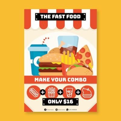 Combo Meals Poster – Free Download, Download Free Stock Photo