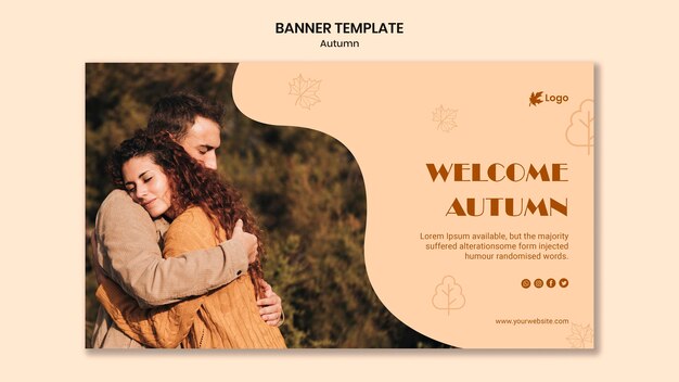 Autumn Season Banner Template – Free Download