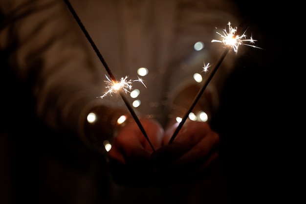 Hands Holding Sparkles – Free Stock Photo for Download