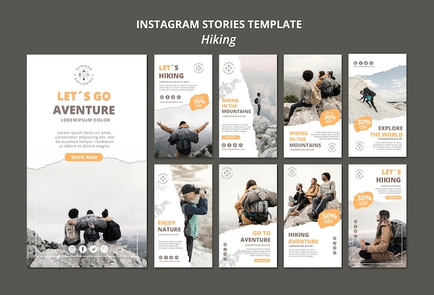 Hiking Instagram Stories Template – Free Download