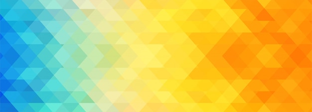 Colorful Abstract Geometric Banner Template – Free Download