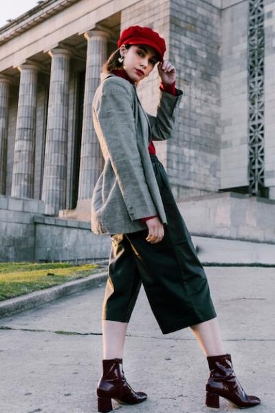 Fashionable Young Woman in Red Cap – Free Stock Photo for Download