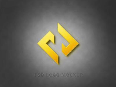 3D Logo Mockup on Wall Texture Background – Free Download