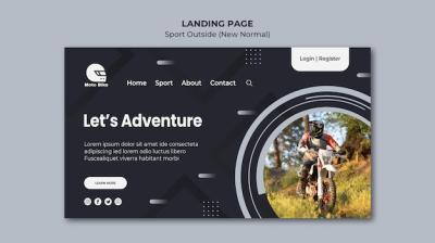 Sport Concept Landing Page Template – Free Download