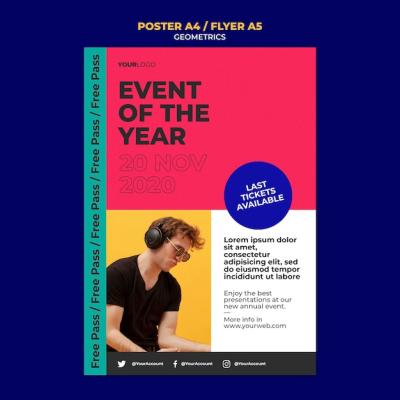 Event of the Year Poster Template – Free Download