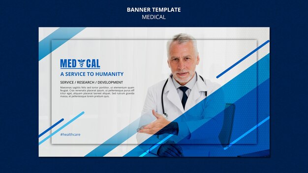 Horizontal Banner Template for Coronavirus Vaccination – Free Download