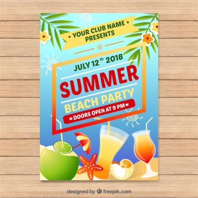 Summer Party Poster – Free Download