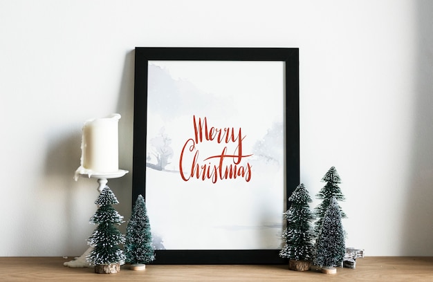 Christmas Holiday Greeting Design Mockup – Free Download