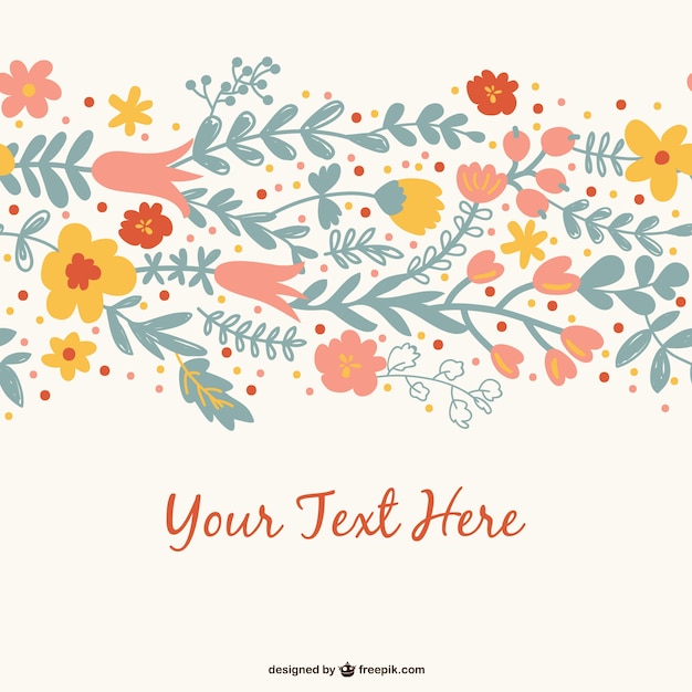 Flower Season Vector Template – Free Download