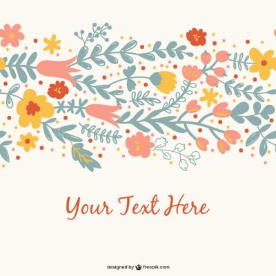 Flower Season Vector Template – Free Download