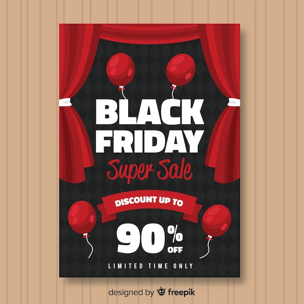 Black Friday Sales Poster Template – Free to Download