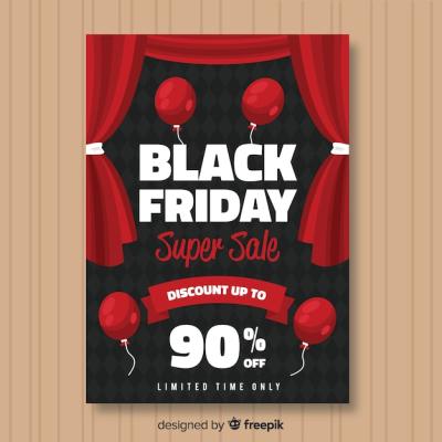 Black Friday Sales Poster Template – Free to Download