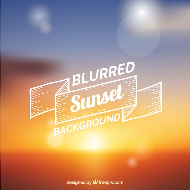 Blurred Sunset with Shiny Circles – Free Stock Photo to Download