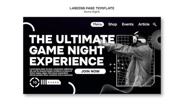 Game Night Template Design – Free to Download