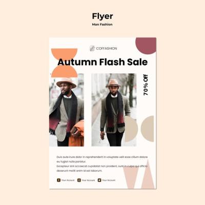 Man Fashion Concept Flyer Template – Free Download