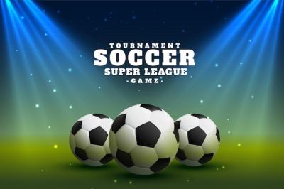 Realistic Soccer Football League with Spot Focus Lights – Free Download