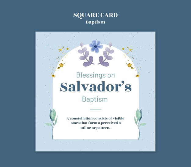 Baptism Celebration Template – Free to Download