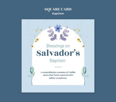 Baptism Celebration Template – Free to Download