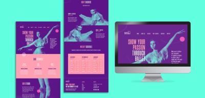 Dynamic Dancing Theme Template Design – Free to Download