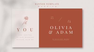 Elegant Wedding Banner Template – Free Download